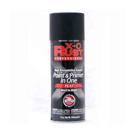 General Paint Spray Paint, Black, Flat, 12 oz 125736